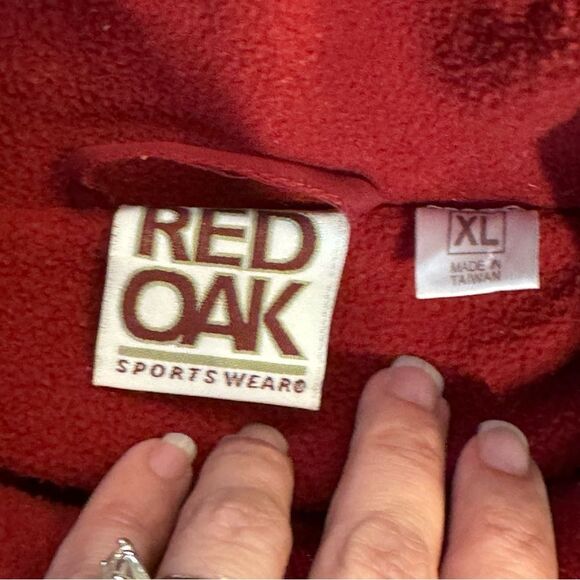Oklahoma Sooners Red Oak Sportswear Fleece Lined Full Zip Embroidered Jacket XL - Picture 15 of 16